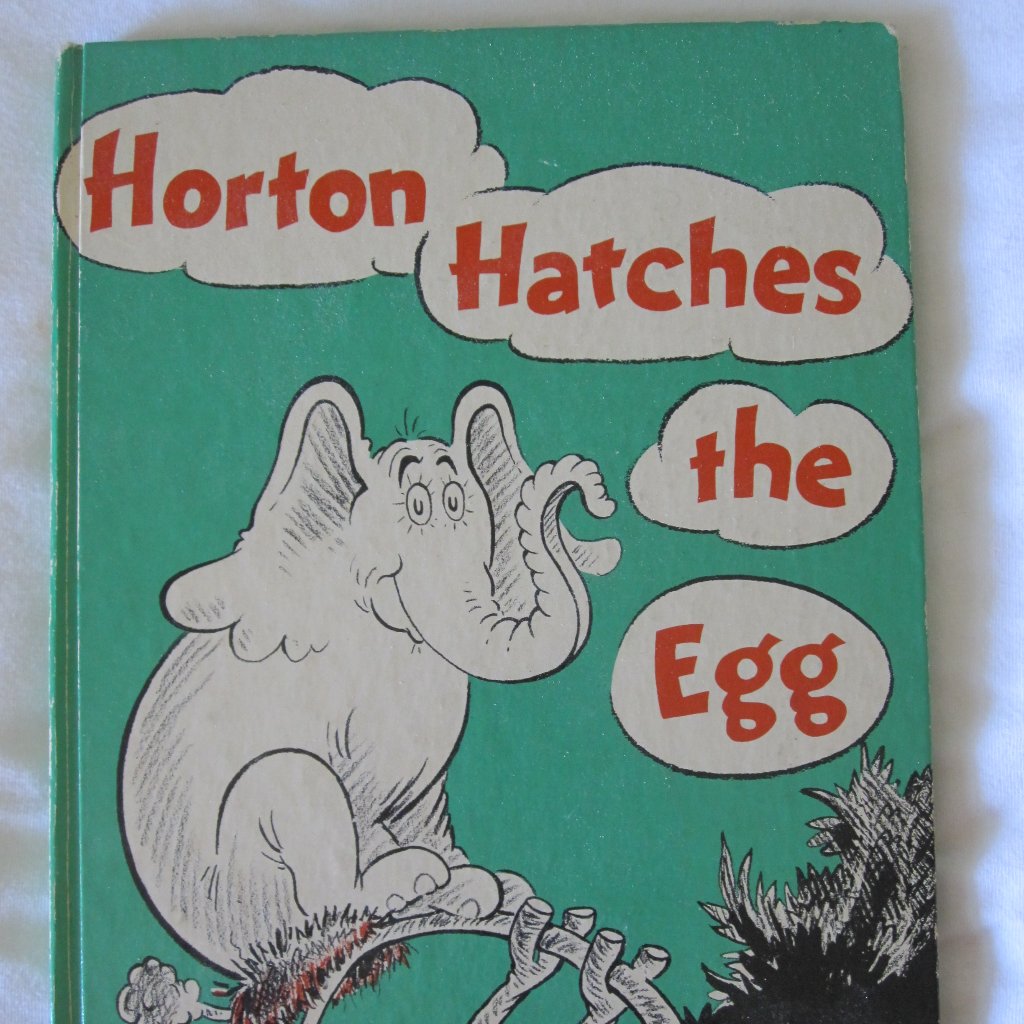 1968 Dr Seuss Oversized HC Book Horton Hatches The Egg